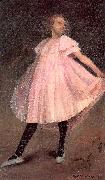 Glackens, William James Dancer in a Pink Dress Norge oil painting reproduction